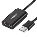 UGreen 30724 USB adaptér (M) / 3,5 mm jack slúchadlá (F) + mikrofón (F) Hmotnosť (s balením) 0.064 kg