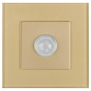 Датчик движения PIR настенный стеклянный золотой MIUUN