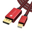 Кабель Mini DisplayPort — DisplayPort, 3 м, красный