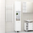 vidaXL Kúpeľňová skrinka, vysoký lesk, biela, 30x30x179 cm, doska Značka VidaXL