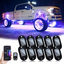 LUCES DIODO LUMINOSO LED BASTIDOR RGB PARA AUTO AUTO NEON 4 FAROS 