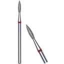 STALEKS FREZ DIAMENTOWY DO PAZNOKCI PŁOMIEŃ CZERWONY 2,1MM/8MM FA10R021/8