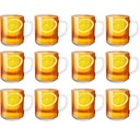 ZESTAW SZKLANEK Z UCHEM 250ML KUBEK CLASSIC 12SZT