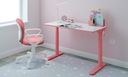 Регулируемый стол с ручкой для ребенка, розовый.