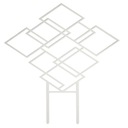 Опора для растений квадратная 46 см, бесцветная Form-Plastic