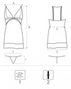 Nočná košeľa Livco Comiran halka + tangá - L/XL Pohlavie Výrobok pre ženy