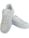 Женская обувь Кожаные спортивные кроссовки на платформе White Rainbow 38