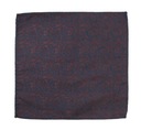 Мужской нагрудный платок, темно-синий с коричневым пейсли