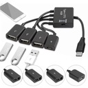 HUB USB typ C 3.1 3x USB + micro tablet OTG myszka