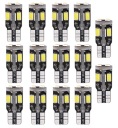 14x T10 10 5630 SMD CANBUS белая светодиодная лампа W5W