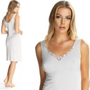 Jedwabna halka pod sukienkę Mewa1094 zdobny dekolt