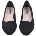 Black Ballerinas Женская обувь вставлена ​​плоская плавная эко -лицевая вставка