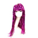 Парик из фольги ТЕМНО-РОЗОВЫЙ/1 шт.