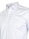 Pánska košeľa biela elegantná vzory SLIM FIT XL Veľkosť XL