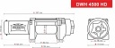 WYCIAGARKA DRAGON WINCH HIGHLANDER DWH4500HD-S 4500 LB 12 V СИНТЕТИЧЕСКИМ  фото 6