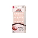 KISS Salón Umelé Nechty Acrylic French Nude - Cashmere (M) 1op.(28ks Názov farby výrobcu Nude