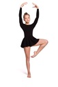 Baletné topánky rytmika balet tanec dlhý rukáv 140 Prevažujúcy materiál bavlna