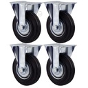 KOMPLET 4 SZT. KÓŁ fi 125 wózek regał 4x3STGU125