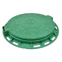 КРЫШКА КАМЕРА ЛЮКА полимер КАМЕРА 600 мм ЗЕЛЕНАЯ