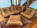Zestaw sof ze skóry naturalnej vintage Togo design Rodzaj sofa