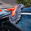 BROSSE VERS LAVAGE VOITURES VOITURE MOP MANUELLE MIKROFIBRA ÉCHANGE 160CMphoto 7