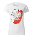 KOSZULKA T-SHIRT BIAŁA DAMSKA ORZEŁ POLSKA FLAGA PATRIOTYCZNA M