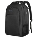 MATEIN Plecak miejski szkolny biznesowy na laptopa 17,3&quot; pojemny USB czarny
