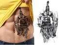 Временная татуировка наклейка воин рыцарь предплечье теленка TM32