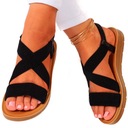 ЖЕНСКИЕ САНДАЛИИ НА РЕЗИНКЕ, ПЛОСКАЯ ПОДОШВА