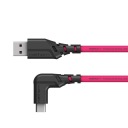 Фотокабель Mathorn MTC-501M 5м 10Гбит/с 60Вт USB A-C90 Пурпурный