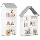 ДЕТСКИЙ КНИЖНЫЙ ШКАФ БЕЛЫЙ СЕРЫЙ ДОМ НАБОР