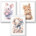 НАБОР ПОСТЕРОВ А3 С КАРТИНАМИ ДЛЯ ДЕТСКОЙ КОМНАТЫ