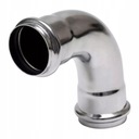 Колено хромированное для сифона для умывальника, диаметр 32 мм, 90°, с уплотнениями