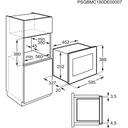 Vstavaná mikrovlnná rúra Electrolux LMS4253TMX Hmotnosť (s balením) 20 kg