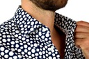 CALVIN KLEIN Pánska košeľa KCK06 s hráškom S Dominujúci vzor bodky