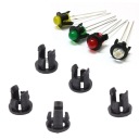 200PCS LIGHT MOUNTING HOLDERS FOR LEDS PLASTIC ПАНЕЛЬ SOCKET BULB 5MM ЧОРНИЙ  фото 7