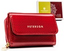 Фирменный женский кошелек PETERSON, кожа, вертикальный RFID-кошелек