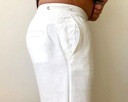 Zara ľanové pánske nohavice 100%Len L/XL Zapínanie zips