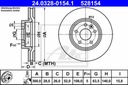 DISCOS ZAPATAS PARTE DELANTERA ATE LAND ROVER FREELANDER 2 