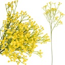 ЖЕЛТАЯ ШТУКАТУРКА 65 см МАЛЕНЬКИЕ ЦВЕТЫ ИСКУССТВЕННАЯ ВЕТКА XXL ДИКИЕ ЦВЕТЫ БОХО