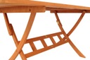 Sada záhradného nábytku komplet so stoličkami 6 os nábytok z eukalyptového dreva Farba béžová a hnedá