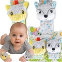2x полосы 3D Rattles Sensory Toy Контрастируют для младенцев 3M+
