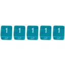 НАБОР ИЗ 5 КУБИКОВ RPG ELVIC THERMAL DICE ШЕСТИГРАННЫЕ КУБИКИ 1,6 СМ