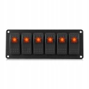12-24V 6 GANG ROCKER SWITCH ПАНЕЛЬ DO АВТОМОБІЛЯ RV BOAT YACHT MARINE TH  (18123737259) фото min 11