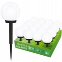 16X FARO OGRODOWA DIODO LUMINOSO LED SOLARNA BOLA BLANCA 10 CM 