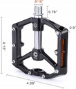 Велосипедные педали на платформе CXWXC Алюминиевые отражатели 3 механически обработанных подшипника