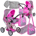 Коляска для кукол 3-в-1, глубокая коляска, Doris BAG