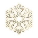Светодиодная неоновая вывеска РОЖДЕСТВЕНСКАЯ СНЕЖИНКА белая зимняя FLNE20 Forever Light