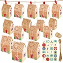 АДВЕНТ-КАЛЕНДАРЬ РОЖДЕСТВЕНСКИЕ ДОМА 24 шт. РОЖДЕСТВЕНСКИЕ УКРАШЕНИЯ ДЛЯ ДЕТЕЙ Своими руками