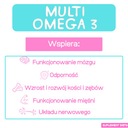 TRAN Multi OMEGA 3 Junior EPA DHA Vitamíny B D K Pre deti IMUNITA Forma kvapalina